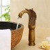 NOHOPE Luxury Swan Shaped Bathroom Faucet /Vintage Vessel Sink Faucet/ Centerset Tap/Single Hole Brass Faucet /Hotel Resturant Mall Faucet/ Bathroom Accessories Lavatory Faucets A - B0794ZFF3R